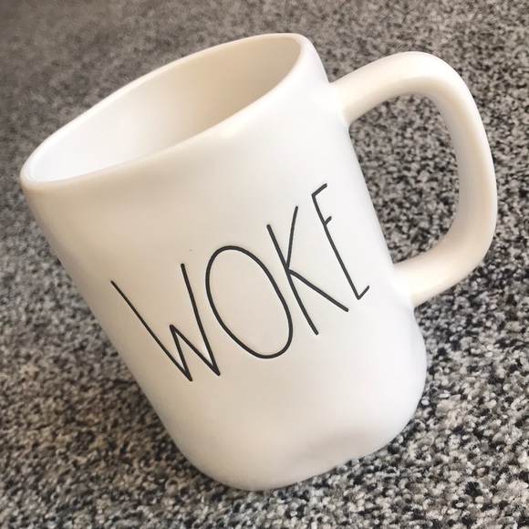 Rae Dunn WOKE Ceramic Coffee Mug - Picture 1 of 7